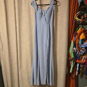 Azazie Elegant Light Blue bridesmaid Dress